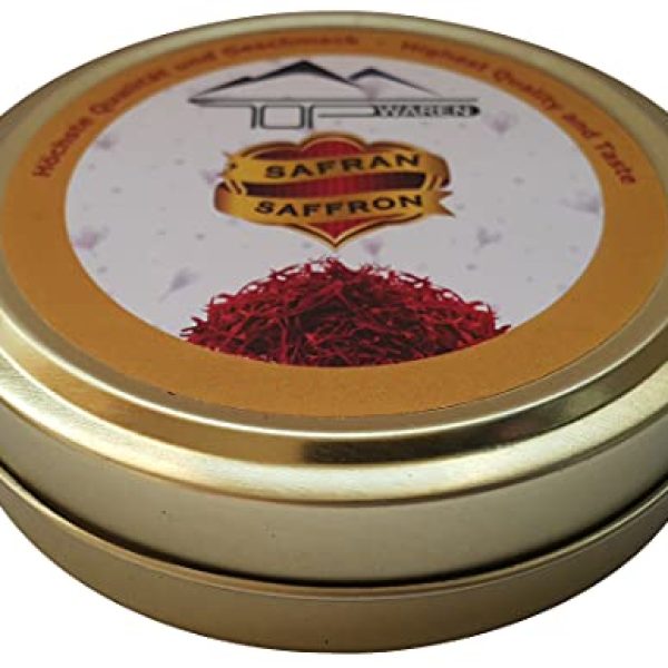 Topwaren Safran 10gr - Premium Super Negin Safran Fäden, 100% Reiner roter Safran, Klasse 1 - ISO 3632