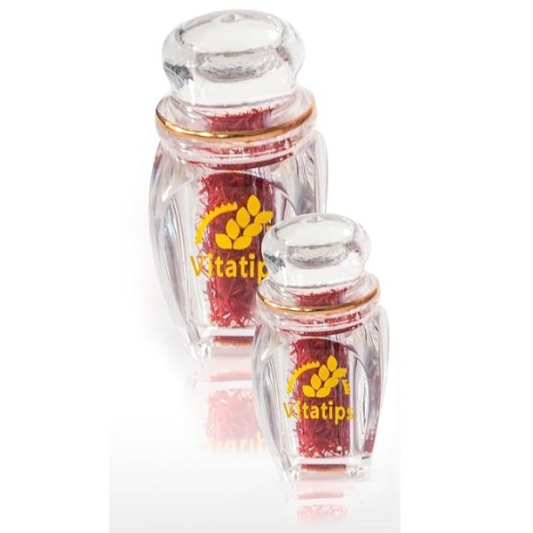 Vitatips Safran 0.5gr - Premium Safran Fäden, 100% Reiner roter Safran, Klasse 1 - ISO 3632